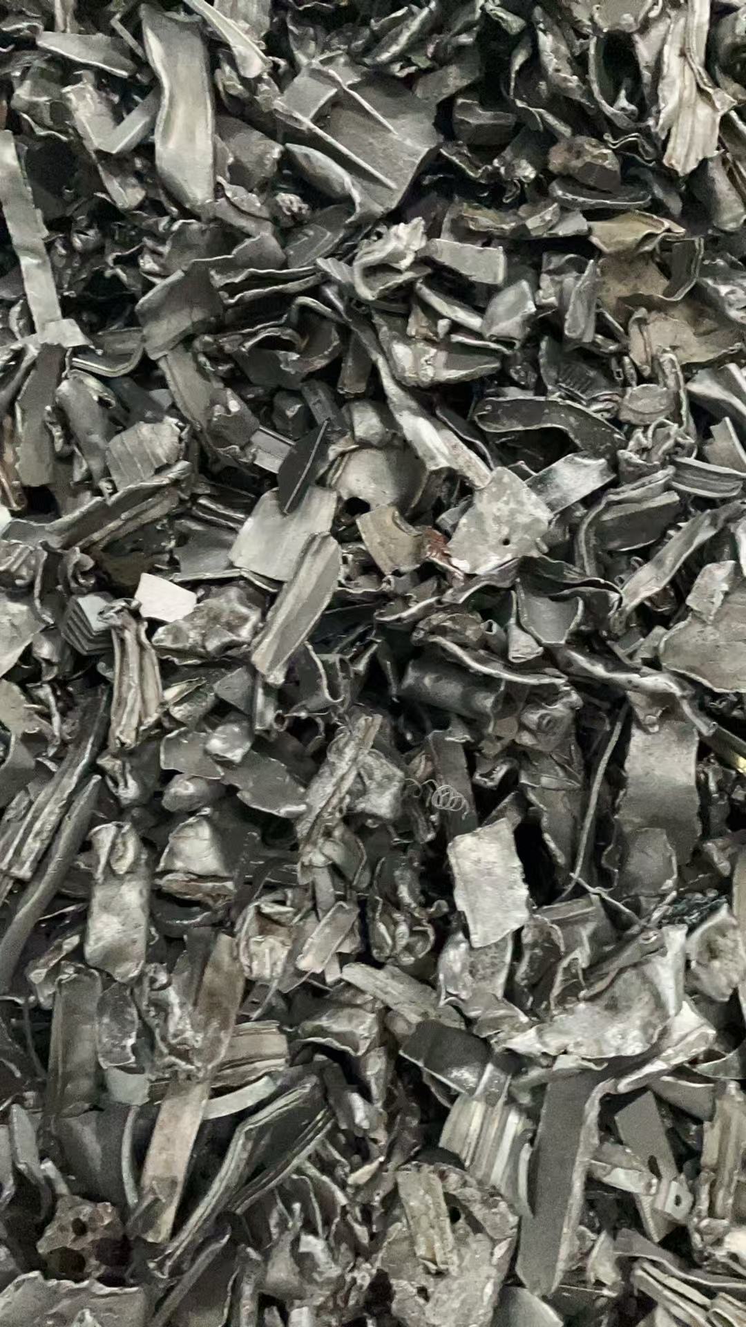 Processed metal fines displayed in close detail